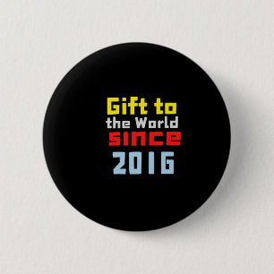 Badge Rond 5 Cm Don Au Monde Depuis Sticker 2016