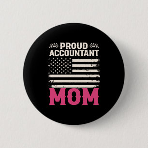 Badge Rond 5 Cm Don comptable Fière maman comptable