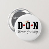 Badge Rond 5 Cm DON Directeur des soins infirmiers (Devant & derrière)