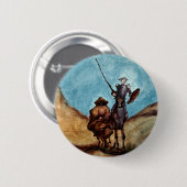 Badge Rond 5 Cm Don don Quichotte (Devant & derrière)