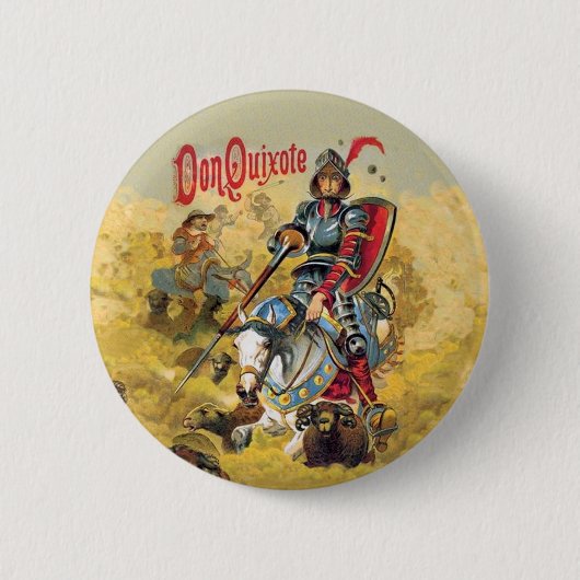 Badge Rond 5 Cm Don don Quichotte (Devant)