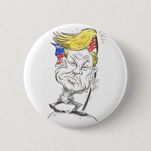 Badge Rond 5 Cm Donald Trump (Devant)