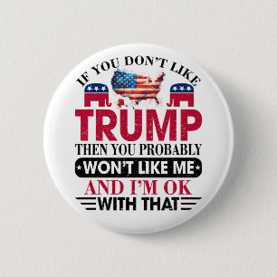Badge Rond 5 Cm Donald Trump