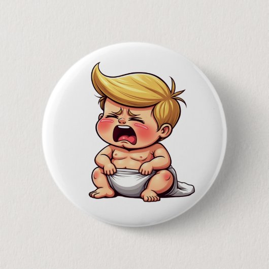 Badge Rond 5 Cm Donald Trump (Devant)
