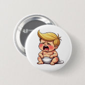 Badge Rond 5 Cm Donald Trump (Devant & derrière)