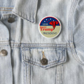 Badge Rond 5 Cm Donald Trump 2016 (En situation)