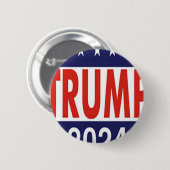 Badge Rond 5 Cm Donald Trump 2024 (Devant & derrière)