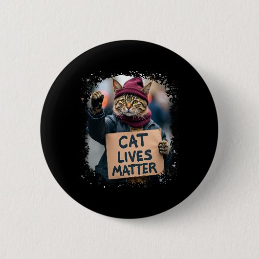 Badge Rond 5 Cm Donald Trump 2024 Les chats ramènent l'Amérique Re (Devant)