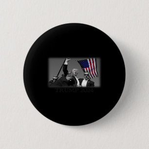 Badge Rond 5 Cm Donald Trump 2024 n'a pas réussi à tenter le Tee p