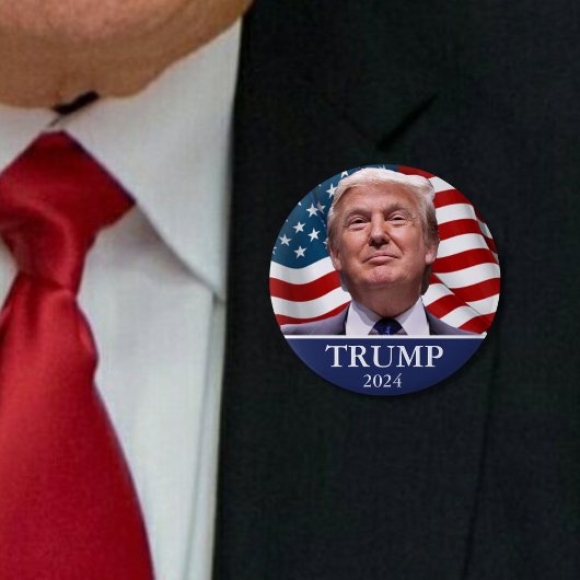 Badge Rond 5 Cm Donald Trump 2024 Pinback