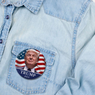 Badge Rond 5 Cm Donald Trump 2024 Pinback