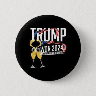 Badge Rond 5 Cm Donald Trump a gagné l'inauguration de l'élection 