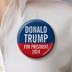 Badge Rond 5 Cm Donald Trump à la présidence 2016