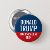 Badge Rond 5 Cm Donald Trump à la présidence 2016 (Devant & derrière)