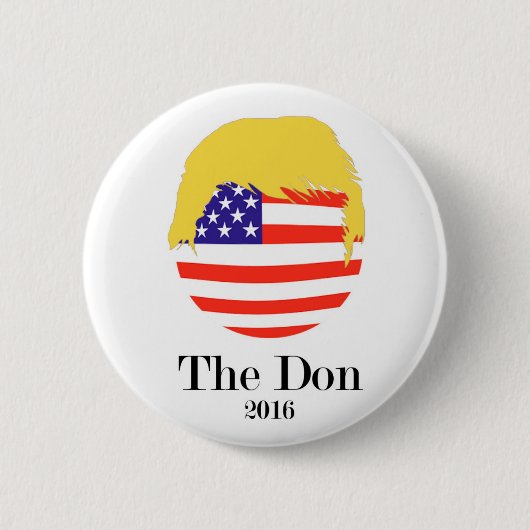 Badge Rond 5 Cm Donald Trump - Bouton présidentiel (Devant)