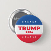 Badge Rond 5 Cm Donald Trump Button 2024 (Devant & derrière)