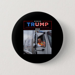 Badge Rond 5 Cm Donald Trump Circule Dans Les Poubelles Chirurgie