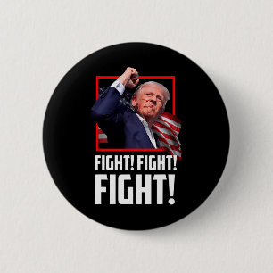 Badge Rond 5 Cm Donald Trump combat les combattants et les partisa