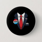 Badge Rond 5 Cm Donald Trump Costume Halloween Pour Toddler Ki (Devant)
