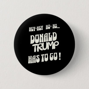 Badge Rond 5 Cm Donald Trump doit partir, pas de roi, pas d'autori