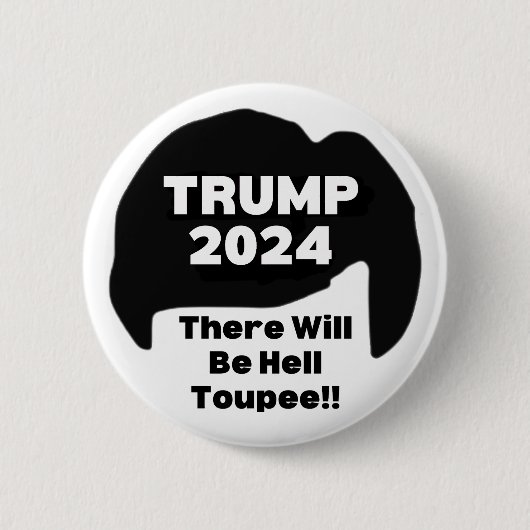 Badge Rond 5 Cm Donald Trump drôle (Devant)