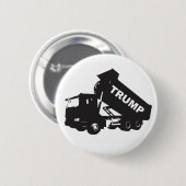 Badge Rond 5 Cm Donald Trump drôle (Devant & derrière)