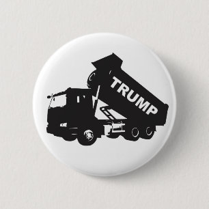 Badge Rond 5 Cm Donald Trump drôle