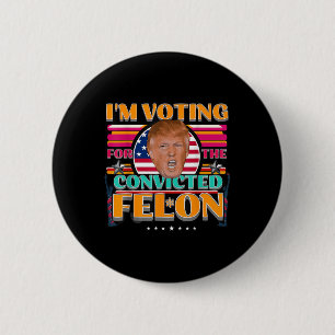 Badge Rond 5 Cm Donald Trump Élections américaines 2024 - Voter Co