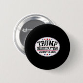 Badge Rond 5 Cm Donald Trump Jour de l'investiture 2025 1 (Devant & derrière)
