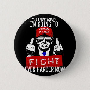 Badge Rond 5 Cm Donald Trump Middle Finger Flipping Off Pro Repubb