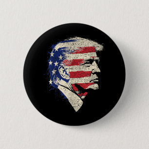 Badge Rond 5 Cm Donald Trump Portrait