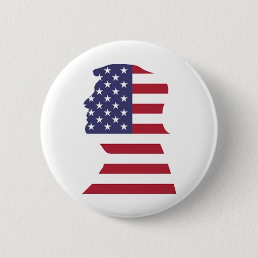 Badge Rond 5 Cm Donald Trump pour le président 2020 (Devant)