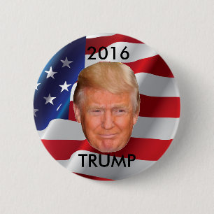 Badge Rond 5 Cm Donald Trump pour le président en 2016