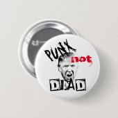 Badge Rond 5 Cm DONALD TRUMP - PUNX pas MORT ! (Devant & derrière)