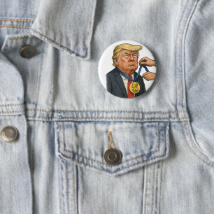 Badge Rond 5 Cm Donald Trump reçoit le prix Nobel de la paix