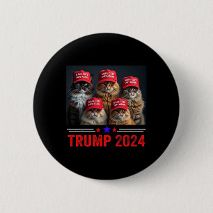 Badge Rond 5 Cm Donald Trump Rendre les chats en sécurité Casquett