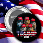 Badge Rond 5 Cm Donald Trump sécurise à nouveau les chats Casquett<br><div class="desc">Donald Trump sécurise à nouveau les chats Casquette rouge 2024</div>