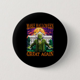 Badge Rond 5 Cm Donald Trump Zombie Faire Halloween Grande Encore