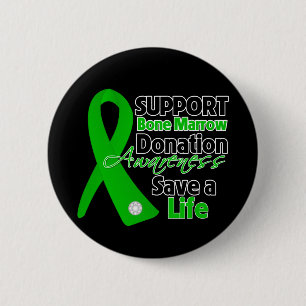 Badge Rond 5 Cm Donation de moelle de soutien - sauvez une vie