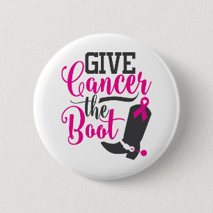 Badge Rond 5 Cm Donner au cancer le début   Sensibilisation au can