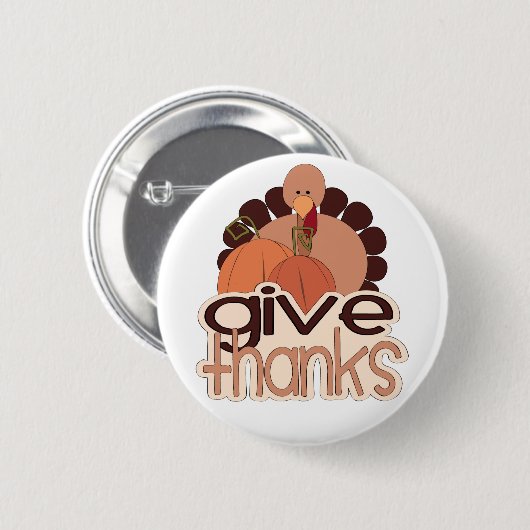 Badge Rond 5 Cm Donnez les mercis (Devant & derrière)