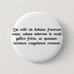 Badge Rond 5 Cm Donnez-moi un hamburger, les pommes frites, et un