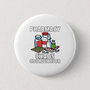 Badge Rond 5 Cm Dons De Pharmacie Amusant Pour Un Pharmacien