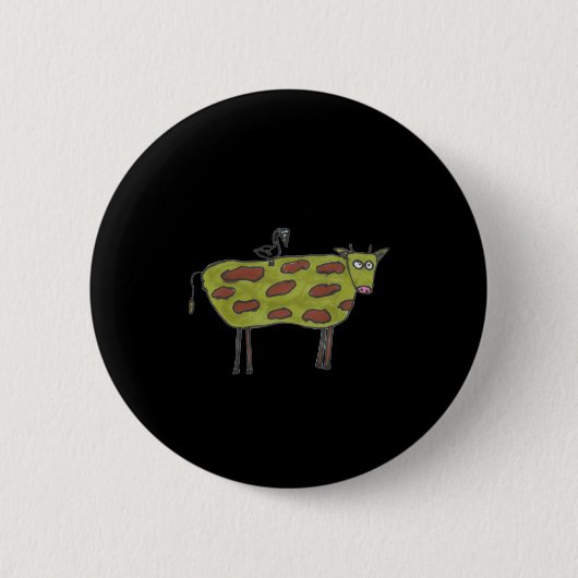 Badge Rond 5 Cm Dont Have A Cow Man  (Devant)