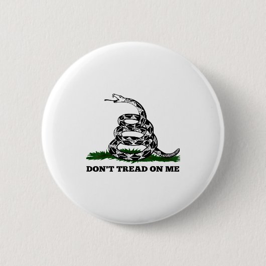 Badge Rond 5 Cm Don't Tread On Me 2nd Amendment Patriotic New Nove (Devant)