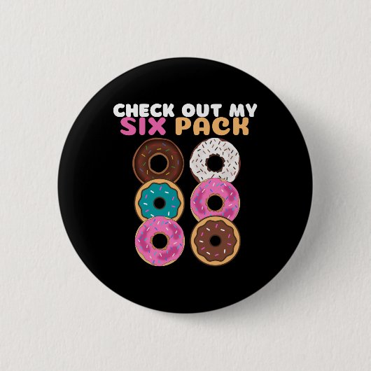 Badge Rond 5 Cm Donut Funny (Devant)