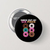 Badge Rond 5 Cm Donut Funny (Devant & derrière)