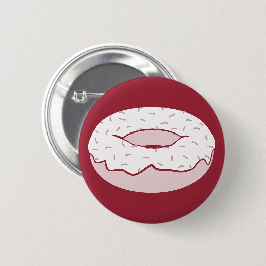 Badge Rond 5 Cm donut sprink (Devant & derrière)