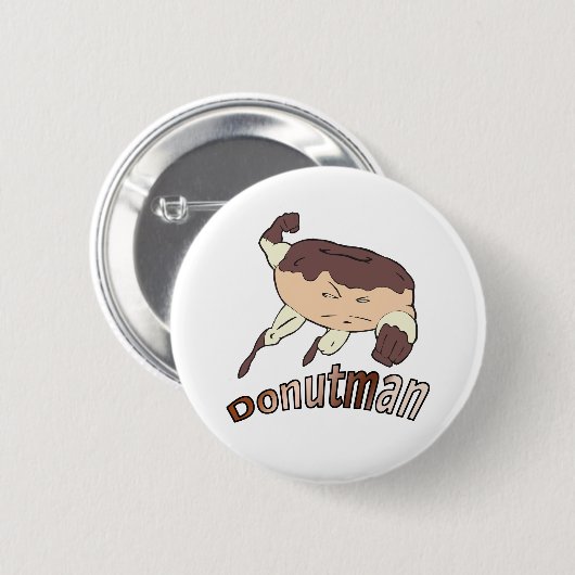 Badge Rond 5 Cm Donutman (Devant & derrière)