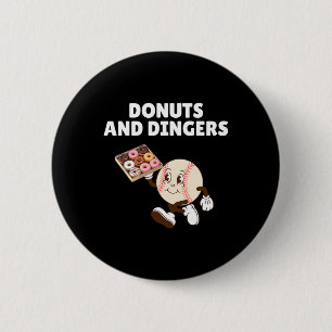 Badge Rond 5 Cm Donuts Et Dingers Vendent Des Donuts Amusants Humo